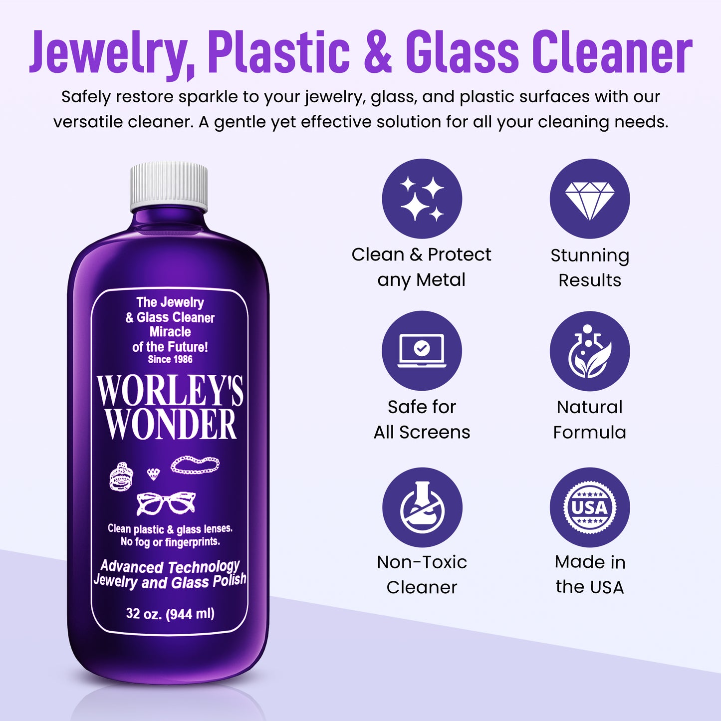 Worley's Wonder - 32 Ounce Refill Bottle (Case of 12)