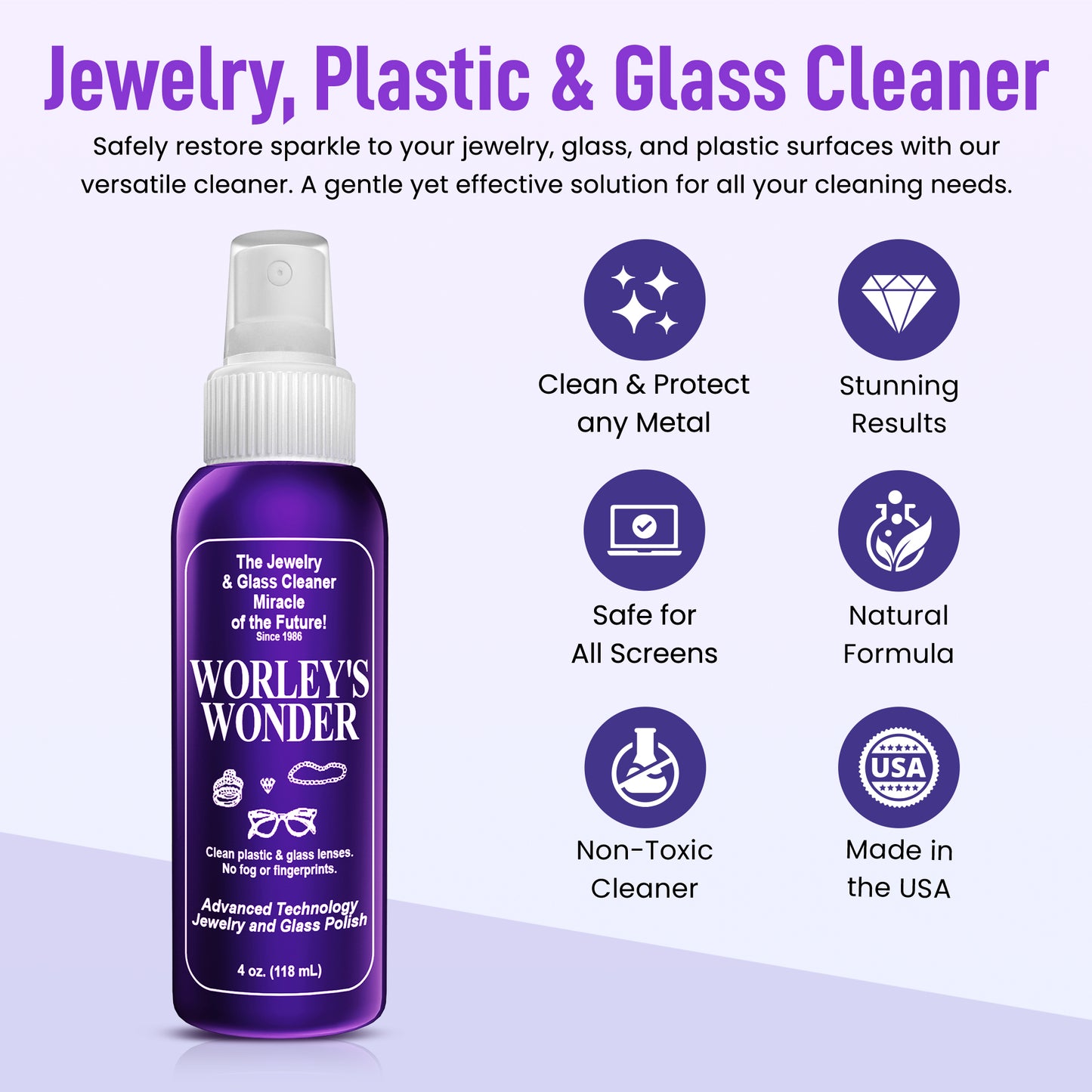 Worley's Wonder - 4 Ounce Spray Bottle (Case of 48)
